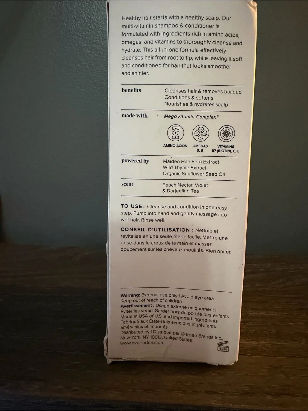 Kids Multi-Vitamin Shampoo & Conditioner - White